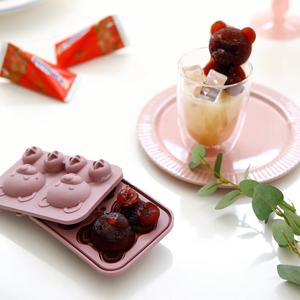 실리콘 귀여운 곰돌이 모양 얼음틀 2P(대)