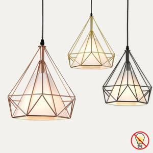 다이아 1등 펜던트 (소형) 블랙/로즈골드/골드 E26 LED 펜던트등 식탁등 주방등