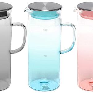 마린글라스 그라데이션 유리물병 1400ml 내열유리 냉장고물병