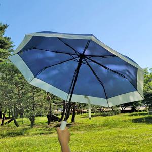 파스텔 투톤 3단자동우산 원터치 양우산 무지 5color