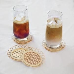 예쁜 티코스터 컵받침 인테리어소품 잔받침 우드코스터