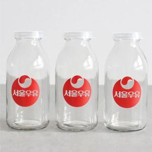 서울우유 레트로 유리병 (330ml) - 레트로 3p set