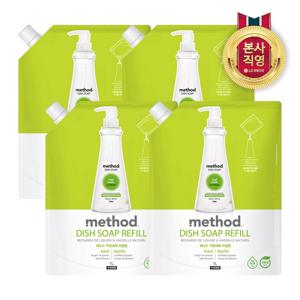메소드 주방세제 바질 리필 1000ml x 4개