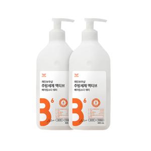 주방세제 액티브 베이킹소다 워터 400mlx2
