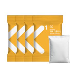 청소세제 세탁조클리너 과탄산소다 클린포켓 400gx4