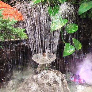 꽃분수와 수중모터 미니분수대 실내분수 인테리어분수