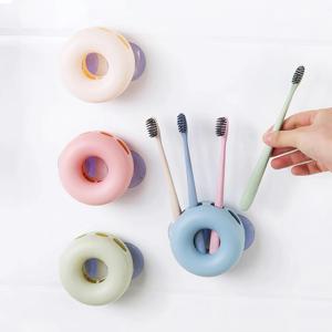 도넛모양 칫솔걸이 꽂이 홀더