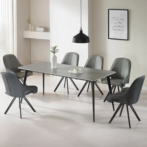 디오스 양면세라믹 6인용 식탁세트 1800size (의자6)