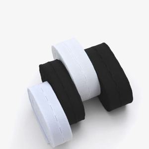 단추구멍 고무줄 20mm 25mm 화이트 블랙