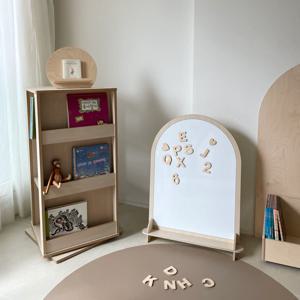 자작나무 원목 유아 아동 아치 자석 교구 화이트 보드
