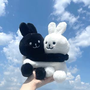 3colors 허그 레빗 휴지케이스 연필꽂이 브러쉬꽂이 귀여운 토끼 인형 인테리어 소품