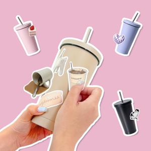 파스텔 커스텀 스테인리스 304 텀꾸 텀블러 스텐 보온 보냉컵 리유저블컵 4colors