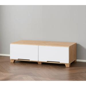 화이트포인트 원목 3단 수납 거실장(100cm) 선반 북유럽 TV대 디자인 거치대 AV