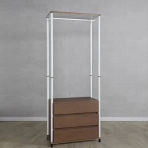 맞춤형 드레스룸 시공 3단 서랍형 코트걸이 옷 행거장(80cm 5색) 25평 연예인