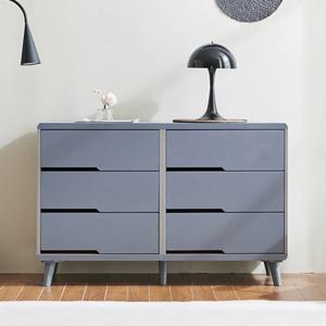 안방 옷/홈웨어수납 북유럽 3단 와이드서랍장(120cm) 나무 정리함 긴 앤틱 원룸