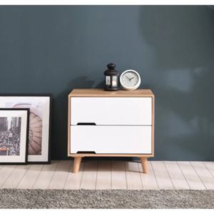 넓은수납 자취방 가구 2단 수납장 60cm 5컬러 나무 서랍정리함 옷 빈티지 슬림