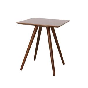 북유럽 라운드 사각 사선다리 원목 1-2인용 카페테이블(60cm 2색) 커피숍 업소