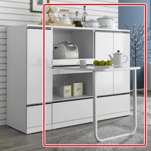 심플 신혼 밥솥장 식탁+수납장 세트/ 테이블 가구 겸 레인지 대 다이 렌지 원룸