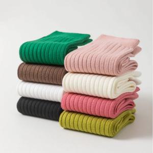 컬러 하프삭스 여성 무지 컬러 면양말 8colors