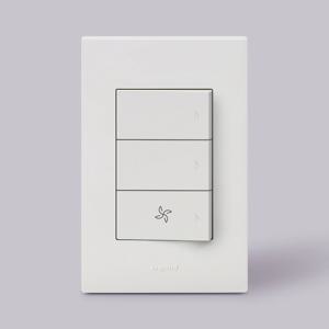 르그랑 아펠라 전등 스위치 3구_환풍기 팬 화장실 (3color)