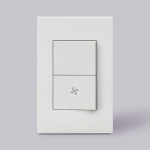 르그랑 아펠라 전등 스위치 2구_환풍기 팬 화장실 (3color)