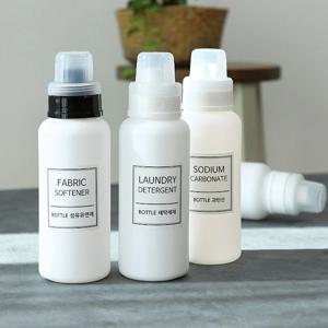 [리퍼]세탁세제통 이중캡 세제 소분용기 500ml 디스펜서