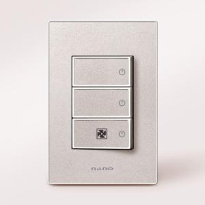 나노 모노 (골드/화이트) 스위치 3구_환풍기 팬 화장실