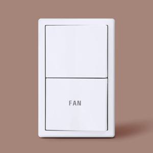 베코 보노 (화이트) 전등 스위치 2구_환풍기 팬 화장실