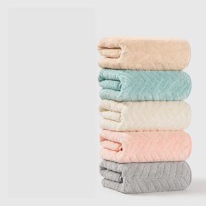 [해외] 1+1 순면 무형광 자수 고급수건/타월 5colors