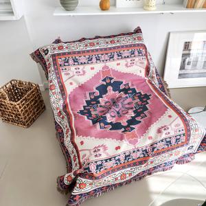 페일바이올렛 에스닉 블랭킷 소파커버/러그/담요