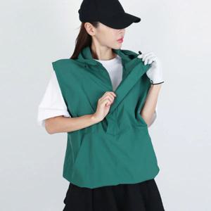PF3A502W 여성 오버사이즈 아노락 후드 조끼