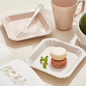 Ondo℃ 온도 아리아 플로르 단품 정사각 접시 중 2color