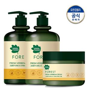 포레스트 프레쉬 버베나 로션 500ml+워시 500ml+크림 300ml