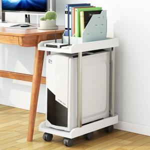 컴퓨터 PC 본체 바퀴 6개입 본체받침대 2단선반