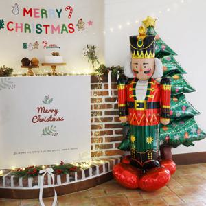 메가 호두까기인형 풍선 초대형 사이즈의 눈사람 병정풍선 크리스마스 파티 풍선