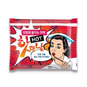양말에 붙이는 핫팩 100매 패치형 안전인증 등산 캠핑 겨울핫팩