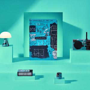 바스키아 아트상품 4종 기프트박스 - 미니램프 미니스피커 라디오 탁상시계