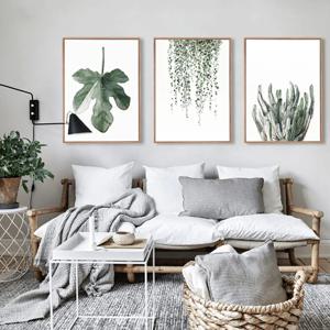 [해외] 그린 플랜트 거실  인테리어 액자 그림 포스터  7 TYPE / 30cm*40cm,35cm*50cm,40cm*60cm,50cm*70cm,60cm*80cm
