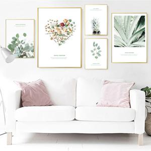 [해외] 미니멀 로즈 플랜트 거실  홈 인테리어 액자 그림 포스터  15 Type / 30cm*40cm, 35cm*50cm, 40cm*60cm, 50cm*70cm, 60cm*80cm