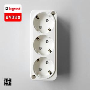 아펠라 노출콘센트 접지 핀타입 3구