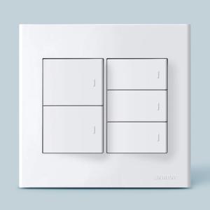 진흥FS시리즈 (화이트) 스위치 중5구(하단3로)
