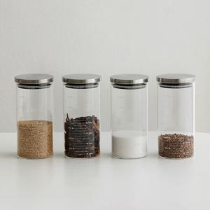 밀리 내열 유리병 글라스 용기 4P세트 1300ml
