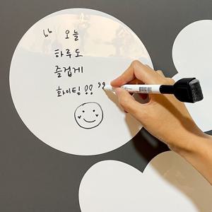 동그라미 도형 냉장고보드 붙이는 화이트보드 현관 자석보드