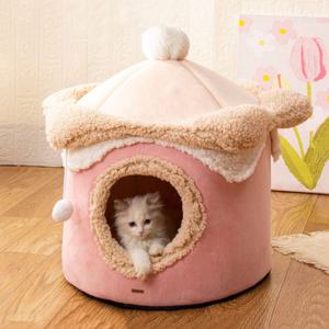 반려동물 아이스크림 벨벳 숨숨 하우스
