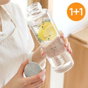 1+1 하루수분 트라이탄 심플 물병 1L
