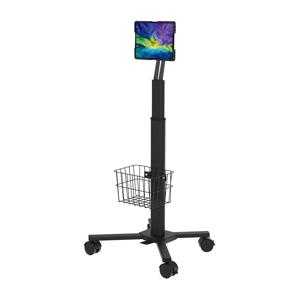 피스마운트 멀티트롤리 PMGSTB 태블릿 이동/고정식 플로어 스탠드 거치대 카트, 블랙