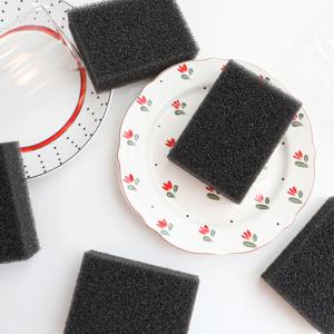 블랙 스폰지 우레탄 수세미 10개 세트