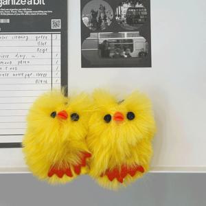 삐약 노란 병아리 키링 귀여운 동물 애착 인형 가방 열쇠고리 에어팟 친구 우정 선물