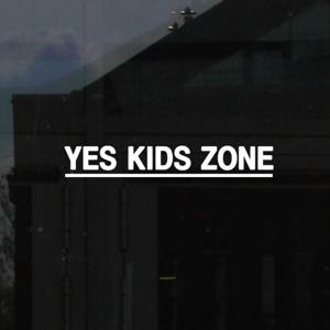 라인 yes kids zone 예스키즈존 가게 도어 스티커
