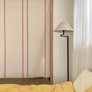 린넨 스트라이프 가리개커튼 도어 가림막 창문 현관 중문 주방 방풍 원룸